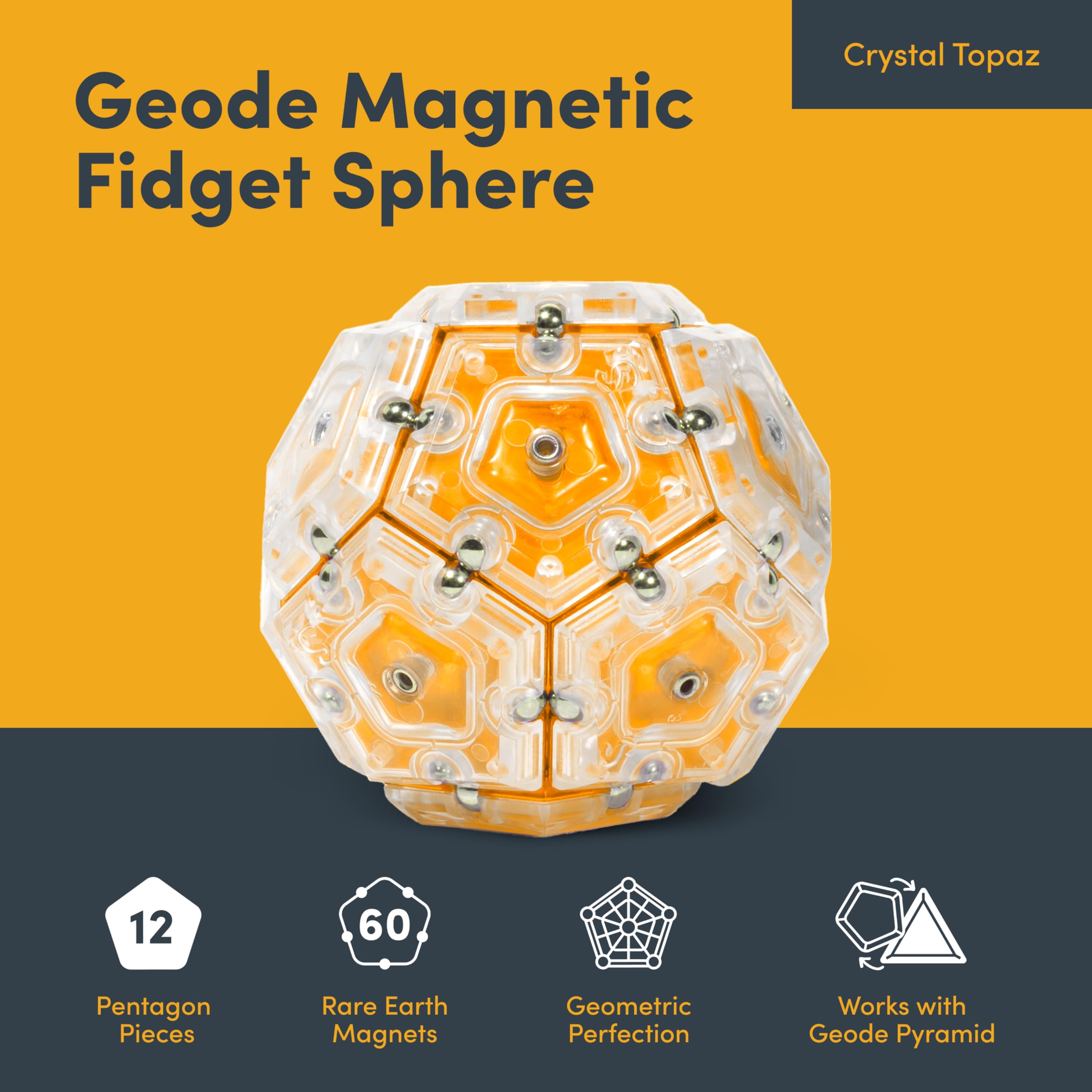 Amazon.com: Speks Geode Magnetic Fidget Toy | Sensory Desk Toy for